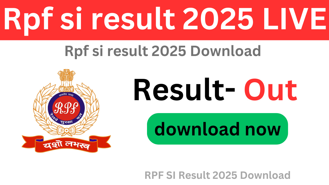 Rpf si result 2025