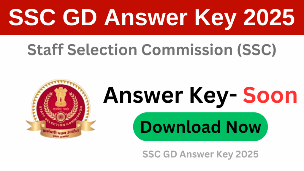 SSC GD Answer Key 2025